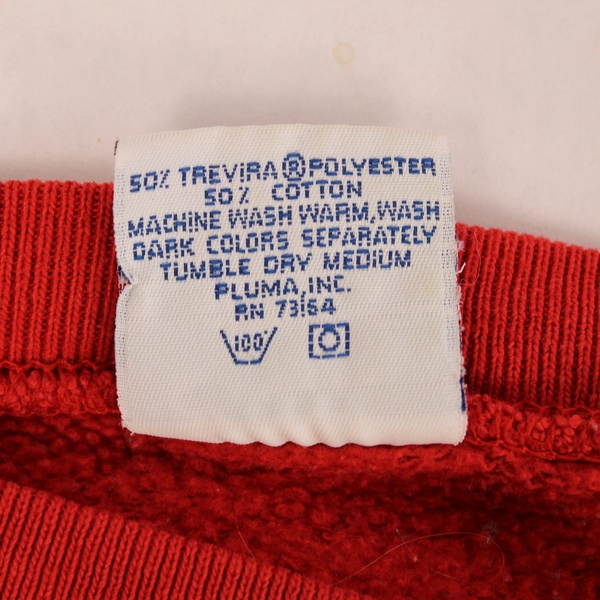 Vtg Sante Pluma Wisconsin Badgers Hoodie M Red Plaid W Design, Pre-Owned