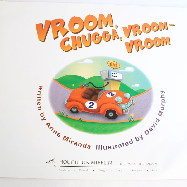 Houghton Mifflin "Vroom, Chugga, Vroom-Vroom" by Anne Miranda - Pre-Owned