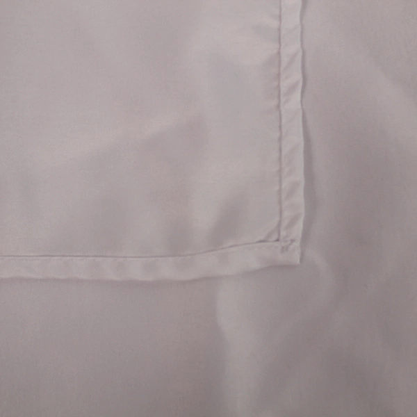 White Woven Polyester Tablecloth 85"x85" - Elegant & Smooth, Pre-owned
