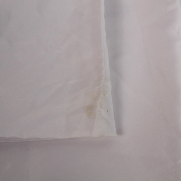 White Woven Polyester Tablecloth 85"x85" - Elegant & Smooth, Pre-owned