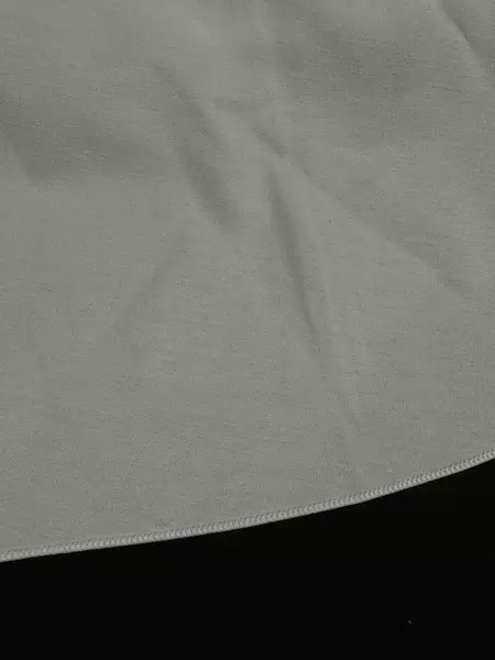 2 Round Woven Cotton Blend Straight Hem Tablecloths 88 in Diameter Wedding Party