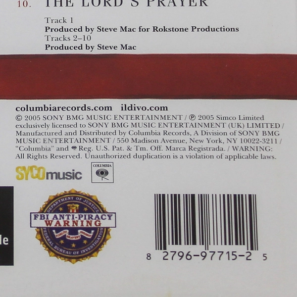 IL Divo The Christmas Collection CD 2005 Sony BMG Music Pre-Owned