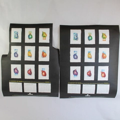 Lot of 2 Joyce Lovro Gabriel Harvest of Pears 2003 Postcard Sheets