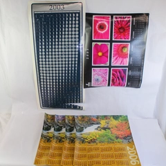 Lot of 2000s Poster Calendars for Scrapbooking DIY Moon Phases Craft Supplies