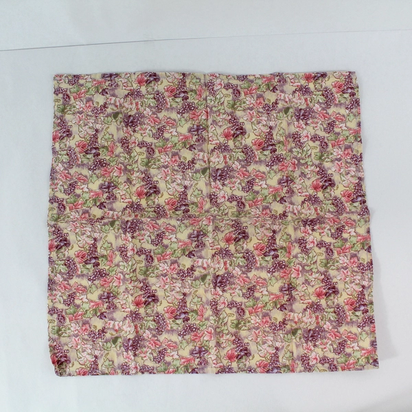 Lot of 2 Elegant Pink & Purple Vine Cloth Napkins for Dining Table Decor