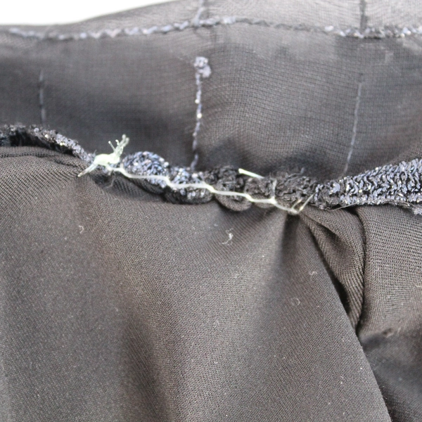 Homemade Women's Medium Halloween Costume Black Dress and Lace Cape