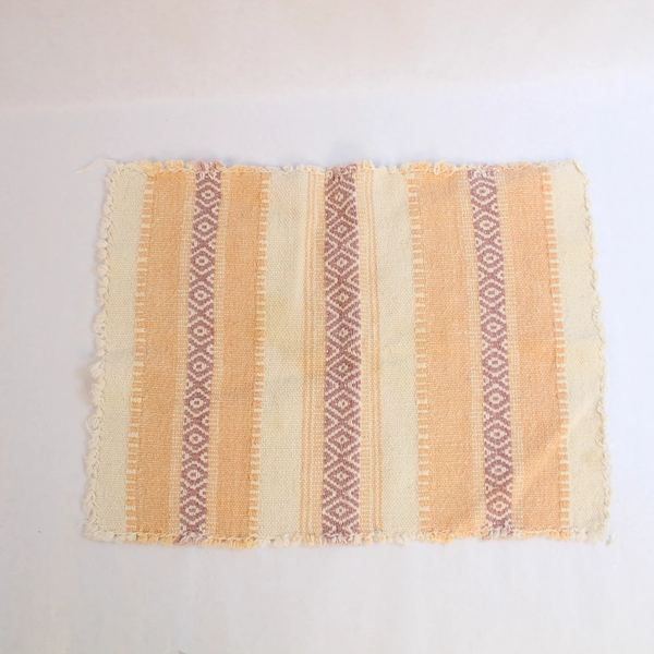 Lot of 2 Serape Placemats Beige Pink Purple - Pre-Owned Dining Decor