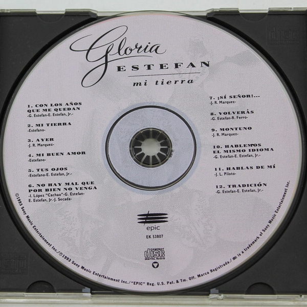 Gloria Estefan Mi Tierra CD 1993 Good Condition Cracked Case Untested
