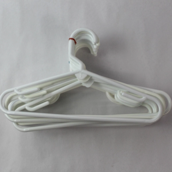 Lot of 50 Assorted Children's Plastic Hangers Pink & White 7" x 11.75"