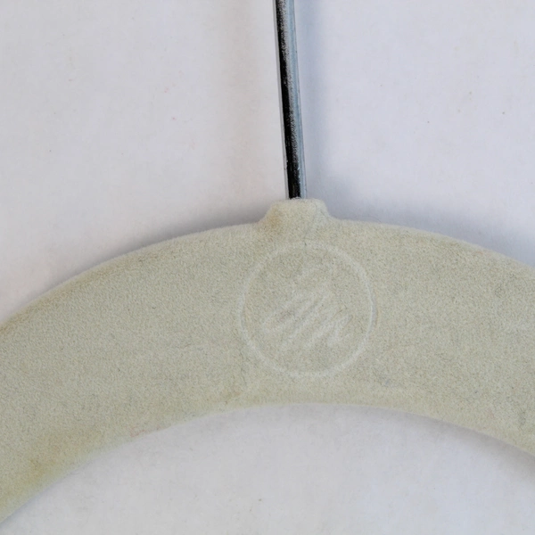 Lot of 10 Yellow Gray Green Velvet Space Saving Hangers for Clothes