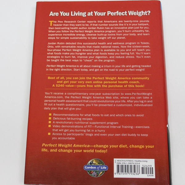 Perfect Weight by Jordan Rubin 2008 Siloam Hardcover Book Good Condition