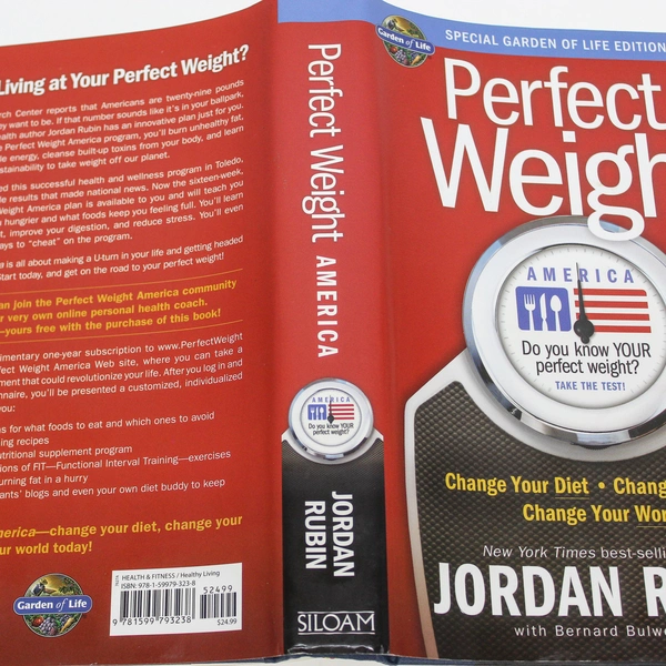 Perfect Weight by Jordan Rubin 2008 Siloam Hardcover Book Good Condition