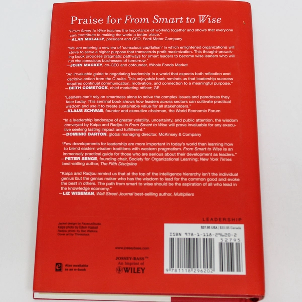 From Smart to Wise by Prasad Kaipa & Navi Radjou Hardcover Book 2013