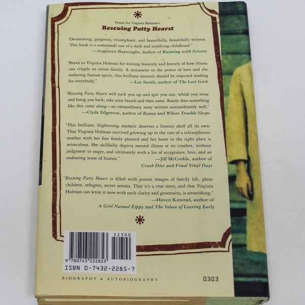 Rescuing Patty Hearst by Virginia Holman 2003 Hardcover Memoir True Crime