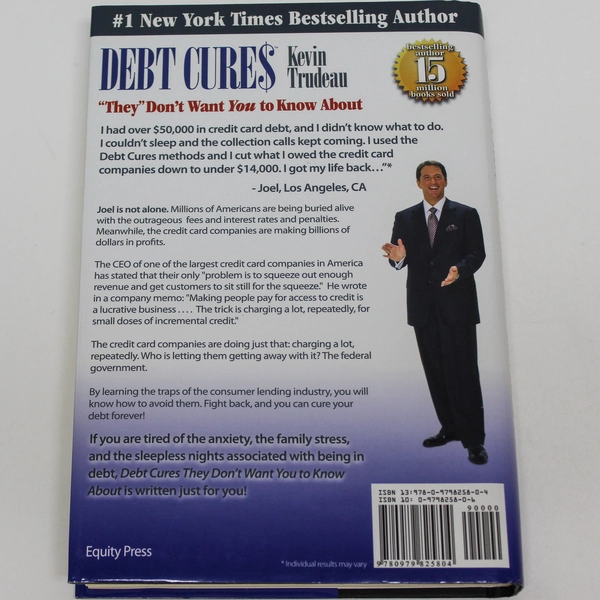Debt Cures by Kevin Trudeau Hardcover Book 2007 - Good Condition