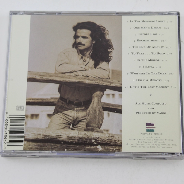Yanni In My Time CD 1993 Private Music Good Condition, Scratched Case, As Is