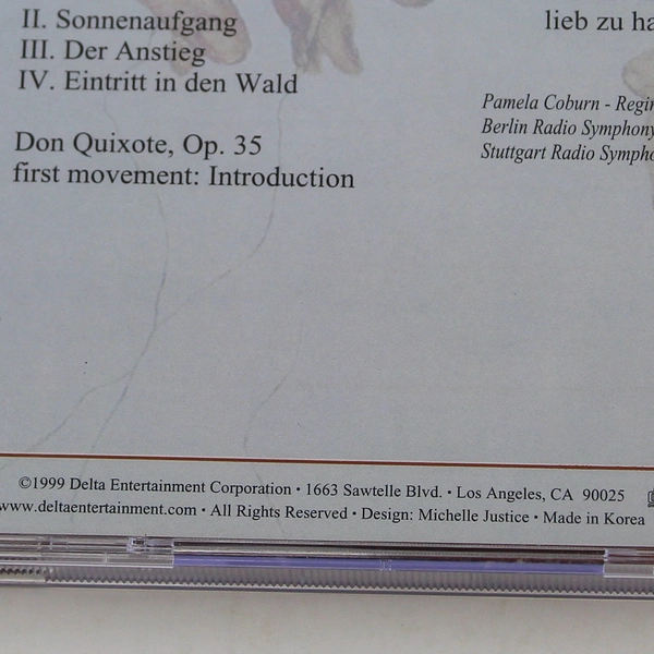 Richard Strauss Classical Masterpieces CD - Good Condition, Untested