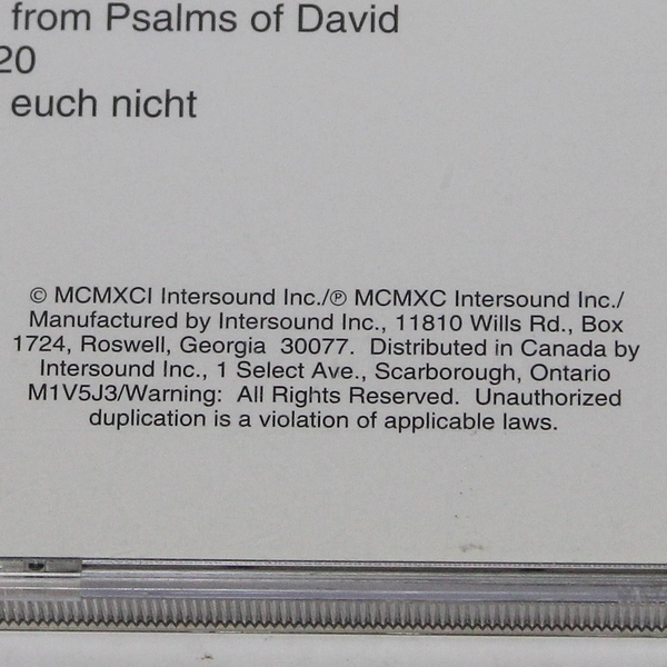 The First Noel Cathedral Brass & Choir CD 1991 Intersound - Good Condition