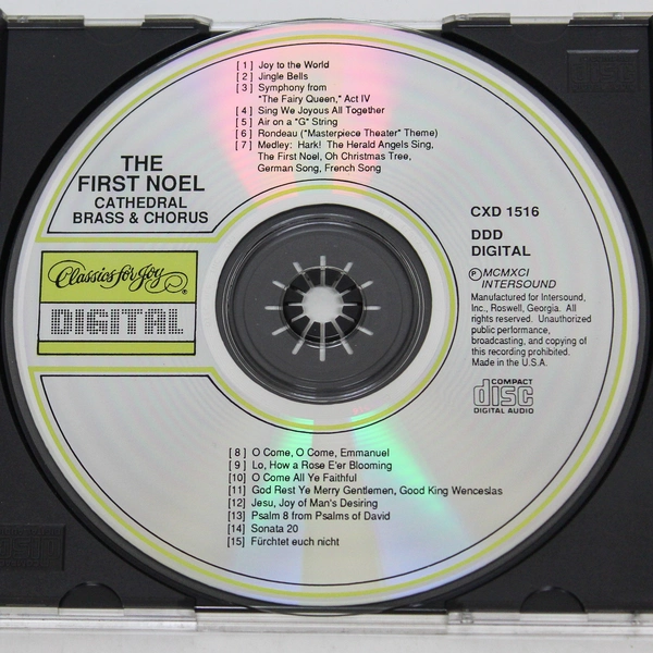 The First Noel Cathedral Brass & Choir CD 1991 Intersound - Good Condition