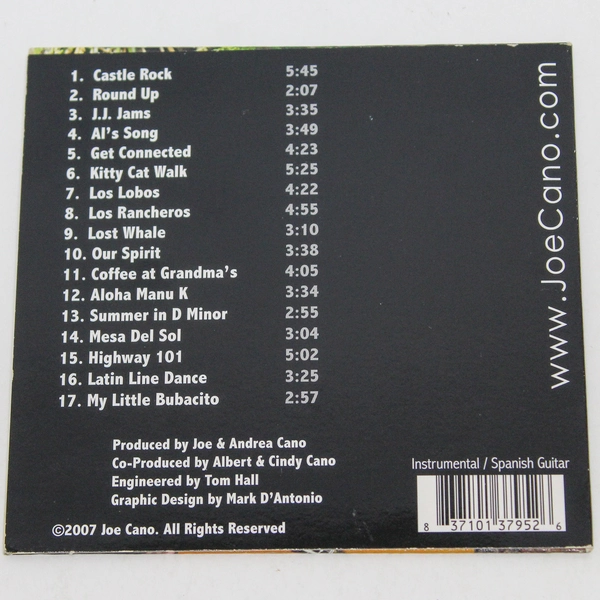 Best Of Joe Cano CD 2007 - Joe And Andrea Cano - Instrumental Music