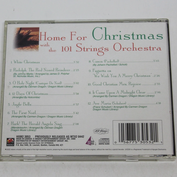 Home For Christmas 101 Strings Orchestra CD - Holiday Music Collection