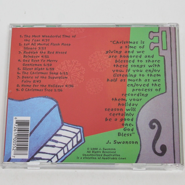 Wonderful Time Christmas Jazz CD 2000 Jonathan Swanson - Pre-Owned