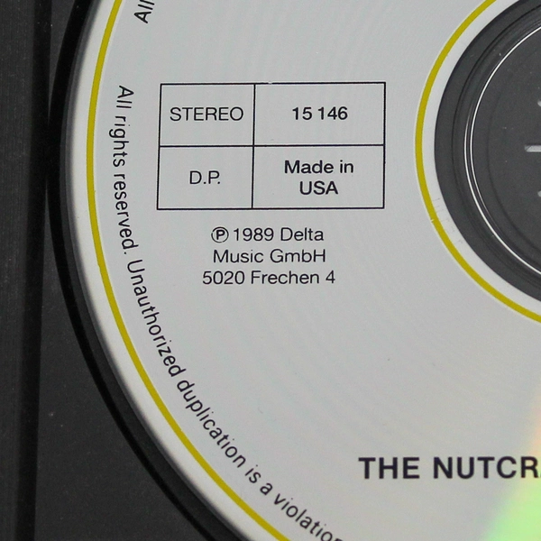 The Nutcracker Peter Tchaikovsky Audio Music CD Disc 1989 Delta Music Inc