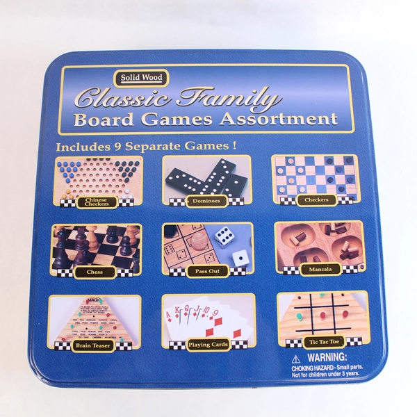 Solid Wood Classic Family Board Games Assortment Checkers Chess Missing Pieces