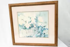Judy Buswell Watercolors 1989 Framed Fine Art Print Limited Edition 408 Of 4000 