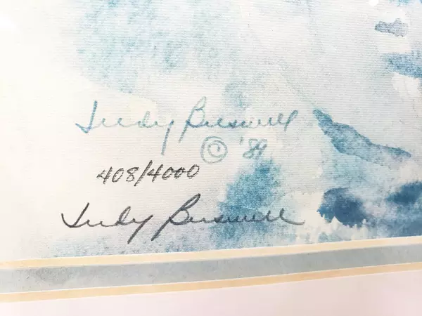 Judy Buswell Watercolors 1989 Framed Fine Art Print Limited Edition 408 Of 4000 