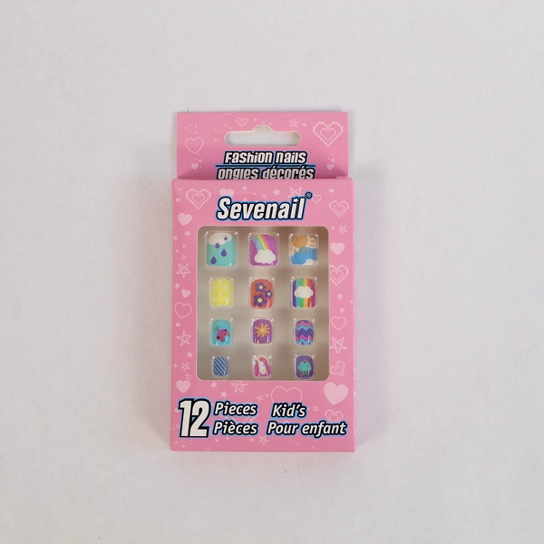 Sevanail 12 Piece Press-On Nail Kit - Sealed, Great Condition & Vibrant Designs
