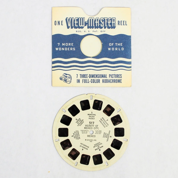 Vintage 1946 View Master Reel 517 Mexico City - Good Condition, As-Is