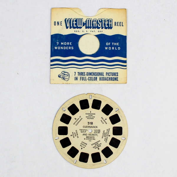 Vintage 1946 View Master 518 Cuernavaca Mexico Photo Reel - As-Is Condition