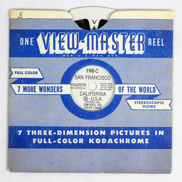 Vintage 1955 Sawyer's View Master 198 C San Francisco California Photo Reel