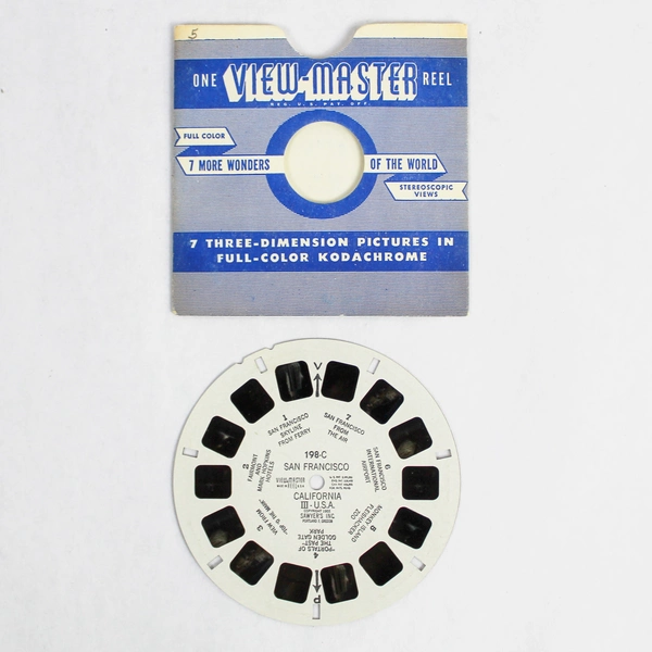 Vintage 1955 Sawyer's View Master 198 C San Francisco California Photo Reel
