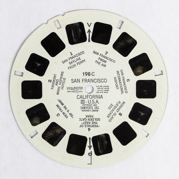 Vintage 1955 Sawyer's View Master 198 C San Francisco California Photo Reel