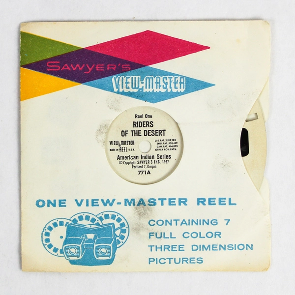 Vintage Sawyer's View-Master 771A Reel 1 Riders of the Desert 1957 As-Is