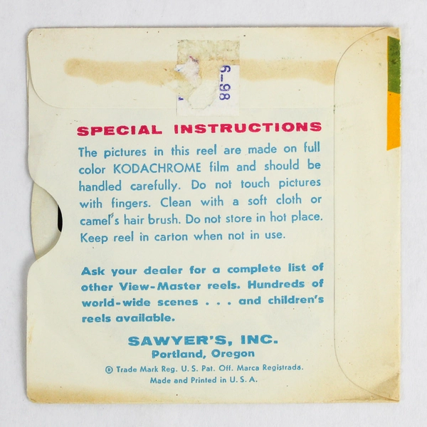 Vintage Sawyer's View-Master 771A Reel 1 Riders of the Desert 1957 As-Is