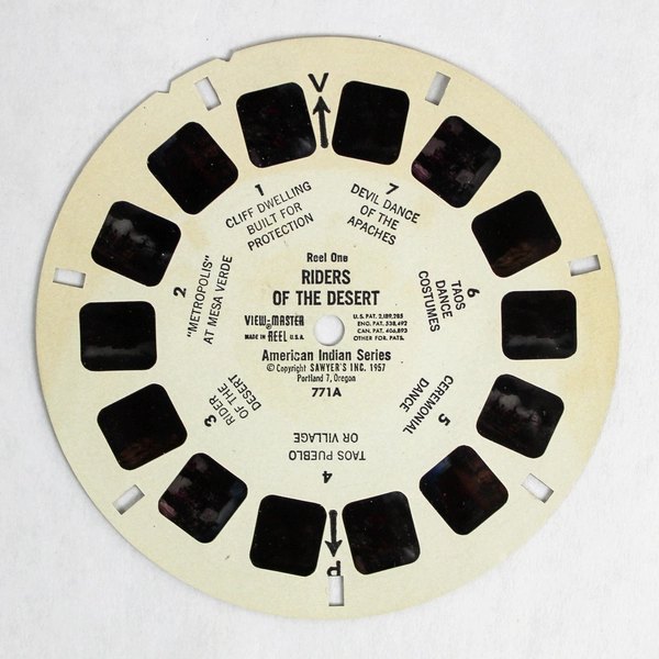 Vintage Sawyer's View-Master 771A Reel 1 Riders of the Desert 1957 As-Is