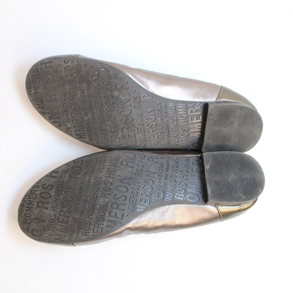 Vintage Ros Hommerson Rebecca Slip On Shoes Women's 9.5 W Bronze Scuffs