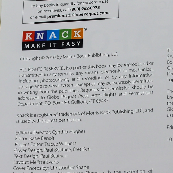 Fish & Seafood Cookbook 2010 by Knack Morris Publishing Good Condition