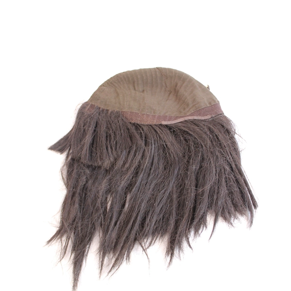 Kaneka Modacrylic Wig Dark Chocolate Brown with Black Bangs Halloween Costume