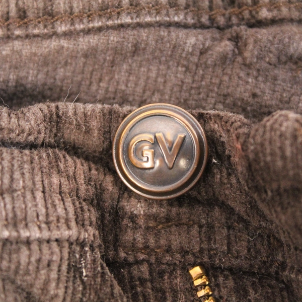 Gloria Vanderbilt Women's Size 8 Short Brown Corduroy Straight Leg Pants