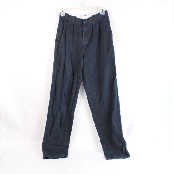 Vintage Generra Black Pleated Taper Fit Pants Women's Size 28 Retro Style