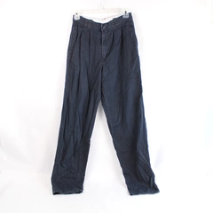 Vintage Generra Black Pleated Taper Fit Pants Women's Size 28 Retro Style