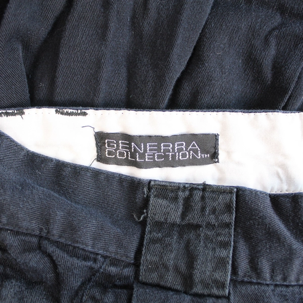 Vintage Generra Black Pleated Taper Fit Pants Women's Size 28 Retro Style