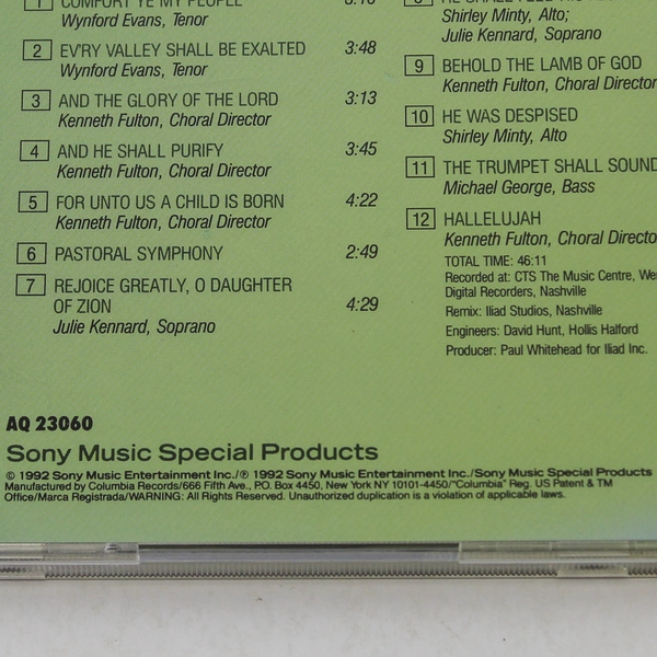 Highlights Handel's Messiah CD - Royal Philharmonic Orchestra 1992