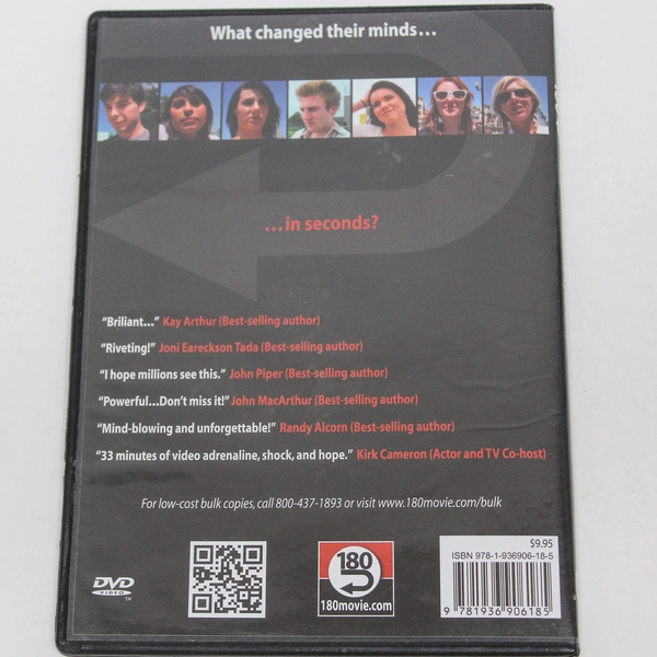 180 Award-Winning Documentary DVD by LW Productions - Pre-Owned