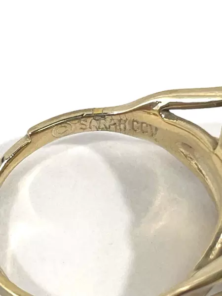 Women's Sarah Coventry Adjustable Tiger Eye Ring Size 5.75 Gold Tone Jewelry