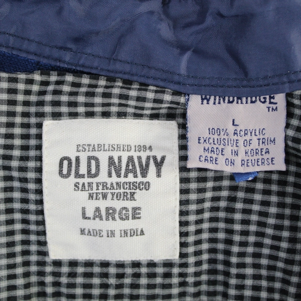 Lot of 2 Men's L Plaid Long Sleeve Shirts by Old Navy & Windridge - Casual Wear